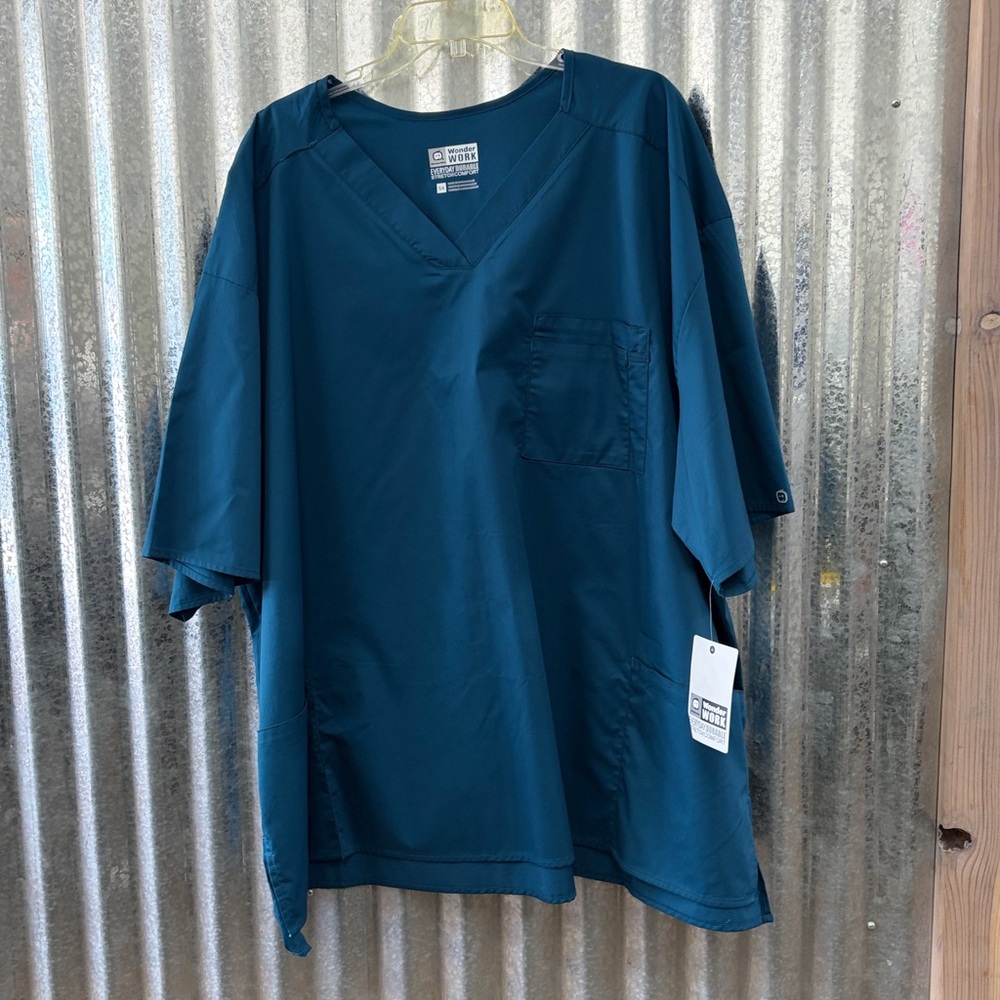 WonderWink Men’s Scrub Top-Caribbean